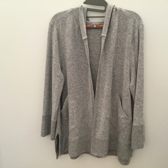 Sweater Hoodie Gray Sz L - Picture 1 of 12